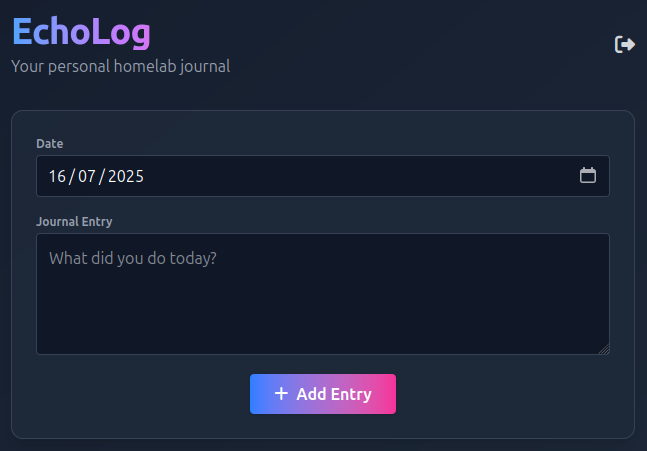 EchoLog screenshot